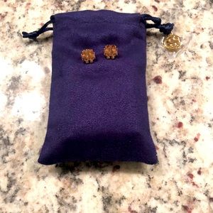 Tory Burch Rose Gold Stud Earrings